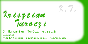 krisztian turoczi business card