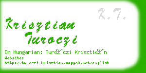 krisztian turoczi business card